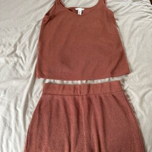 Rust Tank Top and Short Set